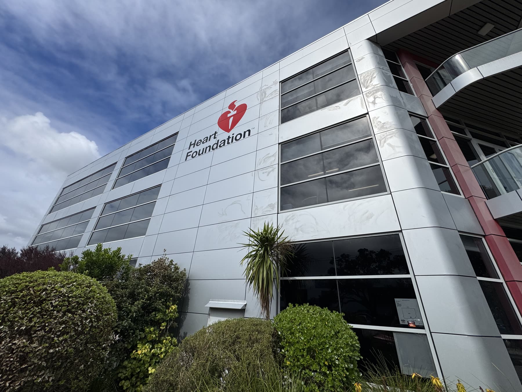 The Heart Foundation building at 9 Kalmia Street Ellerslie after exterior window cleaning